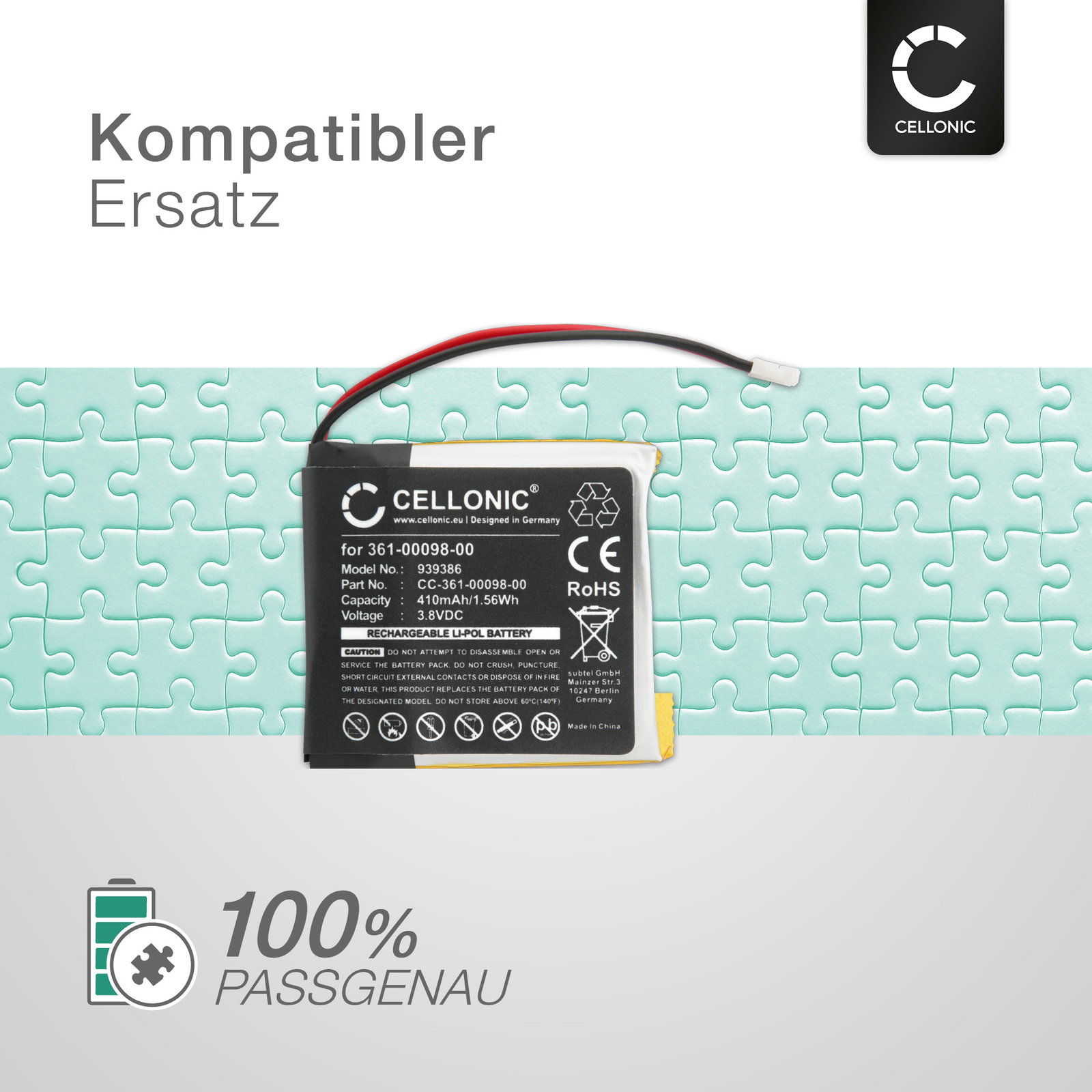 Batterie gps garmin foretrex 401 pas cher - 11 € - 290 mAh