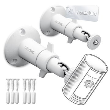 2x Kamera Wandhalterung mit 1/4" Zoll Gewinde für Arlo, Ring, Blink, Eufy, Reolink, Wyze, Zumimall Halterung Überwachungskamera Befestigung innen und außen, Security camera mount
