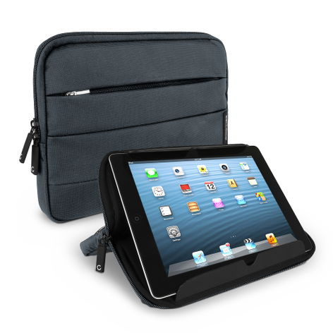 CELLONIC Universal Tablet Hülle für 10.1 Zoll Tablets und eBook Reader - Tablet Schutzhülle mit Anti-Shock Bubbles grau, wasserabweisend, aus Nylon | Tablet Sleeve, Tasche