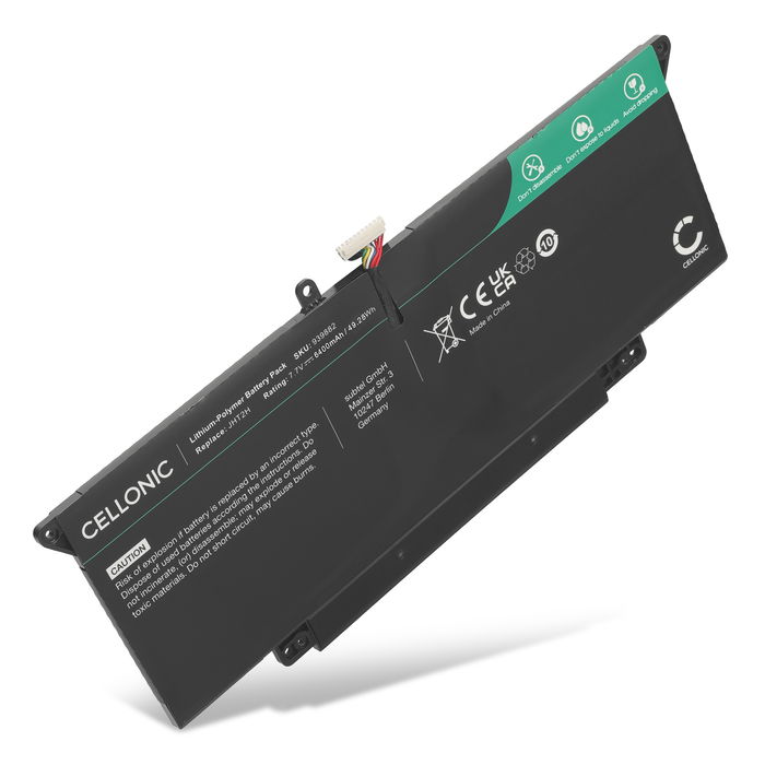 Akku für Dell Latitude 7410, 7310, 7CXN6, JHT2H, HRGYV Laptop - 6400mAh 7.7V 