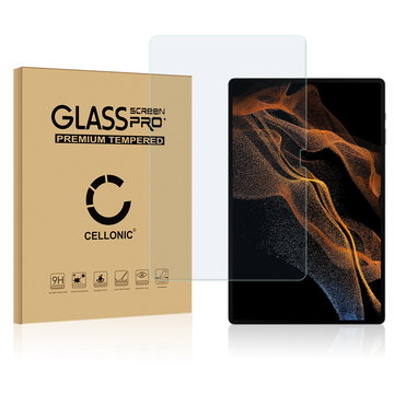 CELLONIC Display Schutzglas kompatibel mit Samsung Galaxy Tab S8 ultra X906B Tabletglas - 2.5D 9H 0,33mm Full Glue Transparent - Tablet Schutzfolie Displayschutz Glas Folie, Screen Protector Glass
