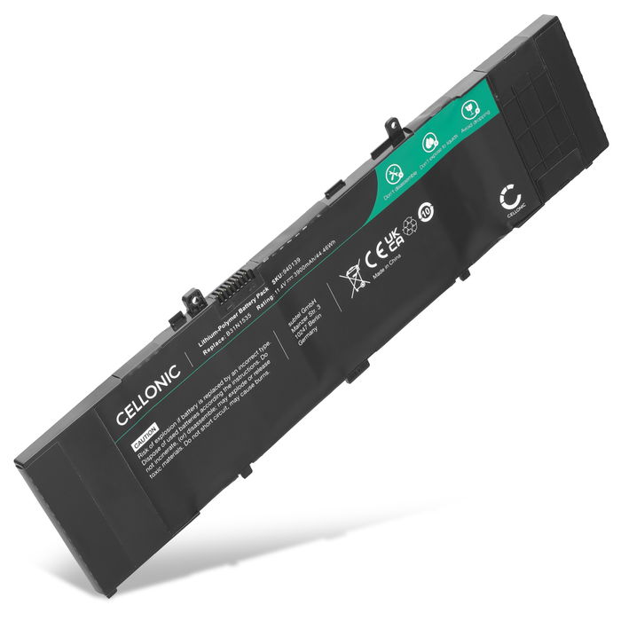 Akku für ASUS UX310, UX310UA, UX410UAK, UX310UQ, UX410UA, UX310UQK, B31N1535 Laptop - 3900mAh 11.4V 