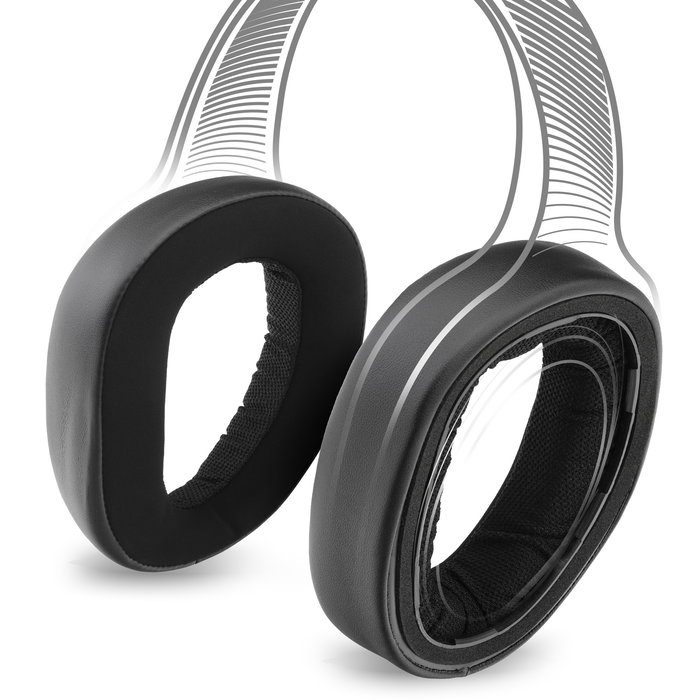 Headset Ersatz Ohrpolster aus Schaumstoff für Sennheiser GSP 500, GSP 550, GSP 600, GSP 670, EPOS GSP 601, GSP 602, H6 Pro Kopfhörer, Headphone Pads, Ohrhörer Polster, Ersatzpolster Kopfhörerpolster Kissen, Earpads