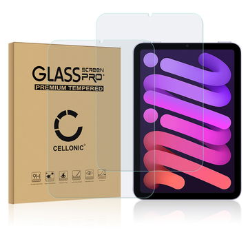 2x CELLONIC Display Schutzglas kompatibel mit Apple iPad Mini 6 (2021) - A2568 Tabletglas - 2.5D 9H 0,33mm Full Glue Transparent - Tablet Schutzfolie Displayschutz Glas Folie, Screen Protector Glass