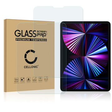 2x CELLONIC Display Schutzglas kompatibel mit Apple iPad Pro 11 (2018,2020,2021,2022) Tabletglas - 3D Case-friendly 9H 0,33mm Full Glue Transparent - Tablet Schutzfolie Displayschutz Glas Folie, Screen Protector Glass