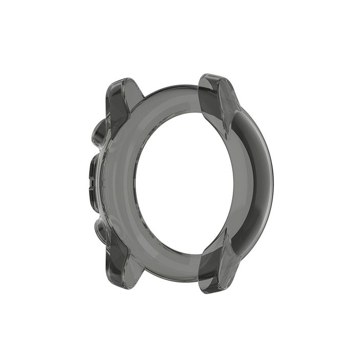 subtel Schutzhülle für Amazfit Stratos 3 Bumper Case für 360° Schutz v. Gehäuse u. Touch Bildschirm - Smartwatchcase, Hülle Protector, schwarz