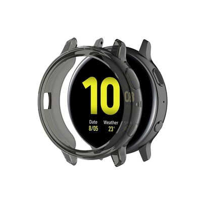 subtel Schutzhülle für Samsung Galaxy Watch Active 2 (44mm) Bumper Case für 360° Schutz v. Gehäuse u. Touch Bildschirm - Smartwatchcase, Hülle Protector, schwarz