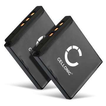 2x Akku für Kodak PlaySport Zx3, PlayTouch Zi10, Zi8, Easyshare M1033, Easyshare M1093 IS 700mAh von CELLONIC