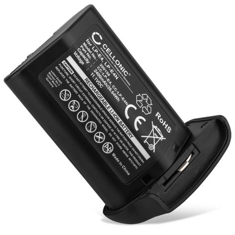 LP-E4 Ersatz Akku für Canon 550EX, EOS 1D Mark IV, EOS 1D Mark III / Canon LP-E4, LP-E4N - Kamera Ersatzakku - Kameraakku 2400mAh, Batterie