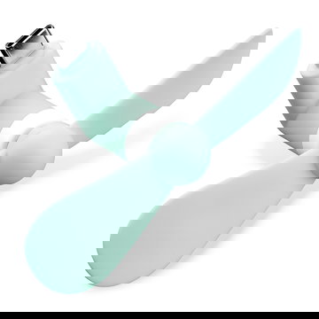 CELLONIC USB C Ventilator für Handy Smartphone Tablet: Handyventilator mit USB-C Anschluss Stecker - Android Miniventilator USB Gadget - Mini Fan Lüfter, Reiseventilator, leise tragbar klein türkis