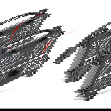 2x 2500mAh 18V Ersatz Akku F016104898, F016L69176 für Bosch Indego M plus 700/ 350/400/S plus 350/S plus 400/ M 70 - Werkzeug Ersatzakku - Lithium Ionen Batterie