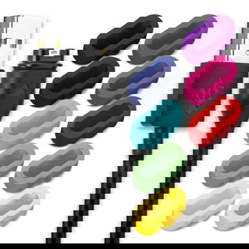 Garmin Ladekabel Ersatz - USB Kabel + 10x Staubschutzkappe bunt für Garmin Fenix 7, 6, 6 Pro, 6X Pro, Vivoactive 4, 4S, 3, Forerunner 945, 45, Venu 2 Uhr / Fitness Tracker / Smartwatch - 1m 1A PVC Datenkabel