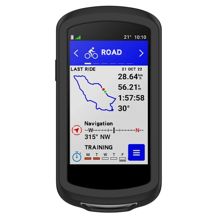 Garmin Edge 1040 Solar Schutzhülle, Silikoncase - Schutz für GPS Fahrrad Navi / Bike Computer, schwarz - Silikon Bumper Cover Hülle Tasche