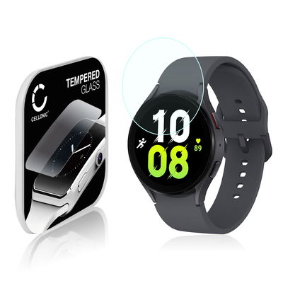 Displayschutzglas Samsung Galaxy Watch 5 - 44mm (2.5D, 9H, 0,33mm, Full Glue) Displayschutz Tempered Glass