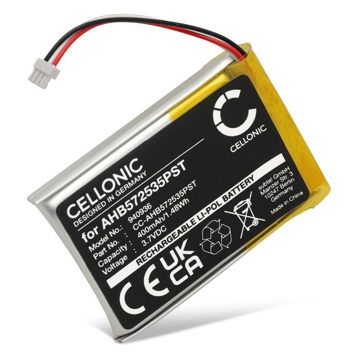 Akku für Jabra Evolve 75 AHB572535PST (400mAh, 3.7V) von CELLONIC