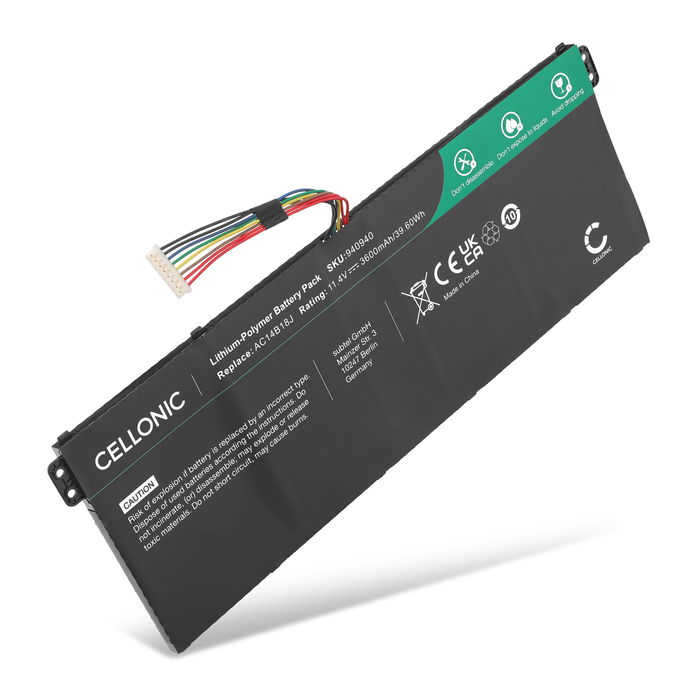 Acer 4ICP5/57/80 Akku 3600mAh Ersatzakku Batterie von Cellonic