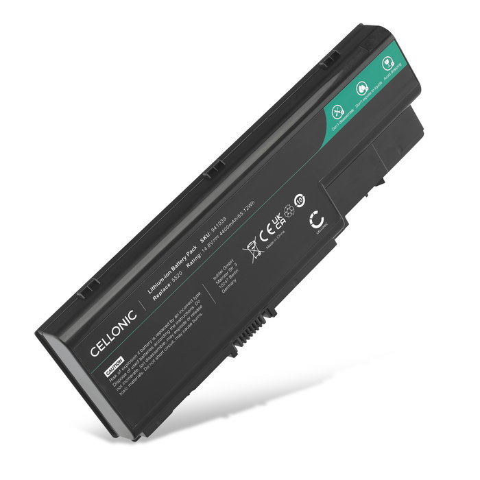 Akku für Acer Aspire 8930G, 5920G, 5920, 6930G, 7738G, 7736ZG, 8920G, 8920, AS07B32 Laptop - 4400mAh 14.4V - 14.8V 