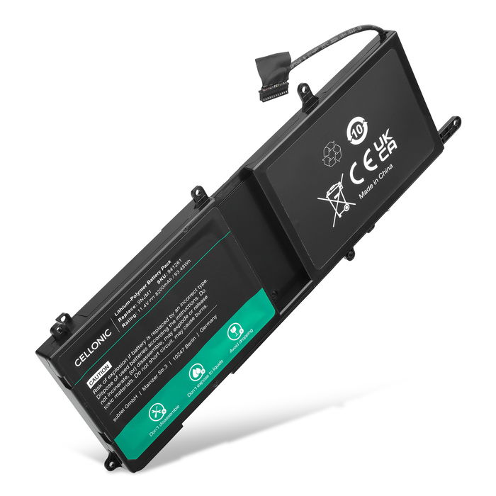 Akku für Dell alienware 17 r5 Laptop, 11.4V Ersatzakku 8200mAh Batterie