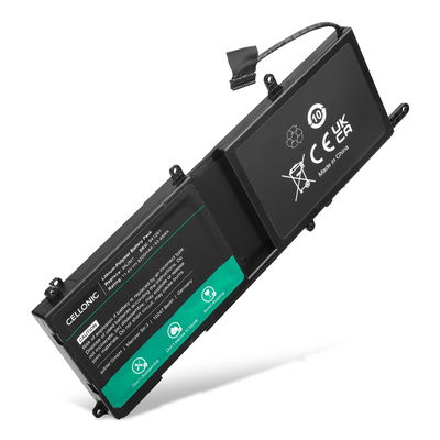 Akku für Dell Alienware 17 r5, 17 r4, 15 R4, 15 R3, 15, P31E, HF250, 9NJM1, MG2YH, 01D82, 44T2R Laptop - 8200mAh 11.4V 