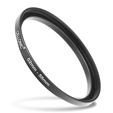8x Step Up Ring Filteradapter Set für Canon, Nikon, Sony, Panasonic Lumix uvm: Objektiv Filtergewinde Adapter von 49mm auf 52mm, 55mm, 58mm, 62mm, 67mm, 72mm, 77mm und 82mm - Filter Gewinde Konverter