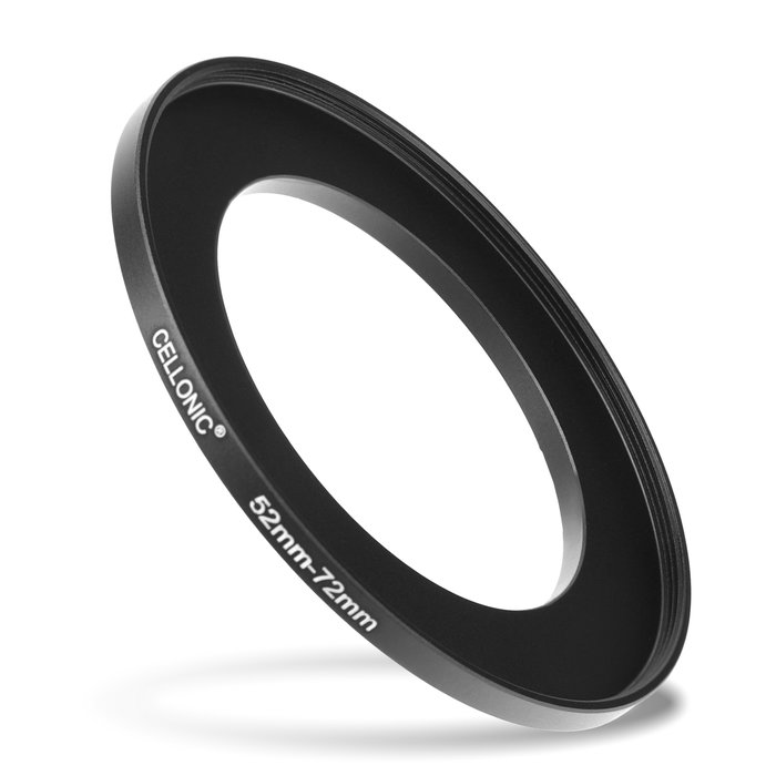 8x Step Up Ring Filteradapter Set für Canon, Nikon, Sony, Panasonic Lumix uvm: Objektiv Filtergewinde Adapter von 49mm auf 52mm, 55mm, 58mm, 62mm, 67mm, 72mm, 77mm und 82mm - Filter Gewinde Konverter