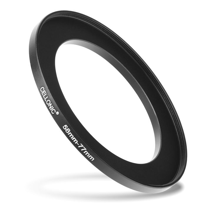 8x Step Up Ring Filteradapter Set für Canon, Nikon, Sony, Panasonic Lumix uvm: Objektiv Filtergewinde Adapter von 49mm auf 52mm, 55mm, 58mm, 62mm, 67mm, 72mm, 77mm und 82mm - Filter Gewinde Konverter