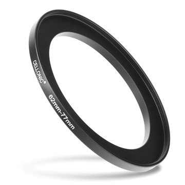 8x Step Up Ring Filteradapter Set für Canon, Nikon, Sony, Panasonic Lumix uvm: Objektiv Filtergewinde Adapter von 49mm auf 52mm, 55mm, 58mm, 62mm, 67mm, 72mm, 77mm und 82mm - Filter Gewinde Konverter