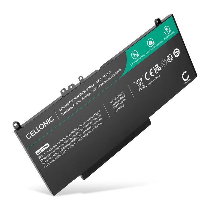 Dell 6MT4T Akku 5800mAh Ersatzakku Batterie von Cellonic