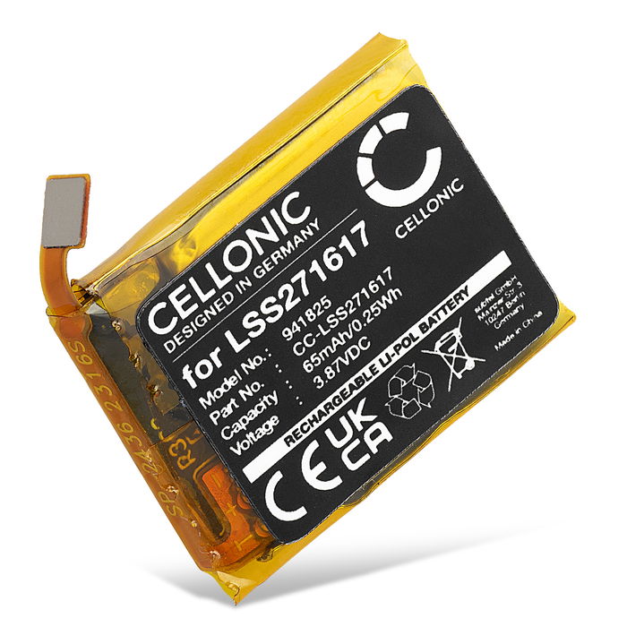 Akku für FitBit Charge 5 - LSS271617 (65mAh) Ersatzakku