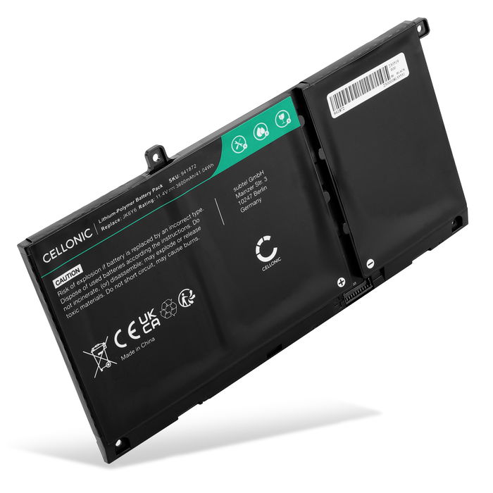 Dell Vostro 5402 Akku 3600mAh Ersatzakku Batterie von Cellonic