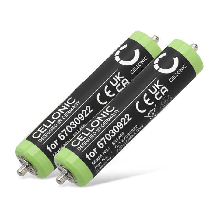 2x Braun Series 3 300s Akku 700mAh Ersatzakku Batterie von CELLONIC