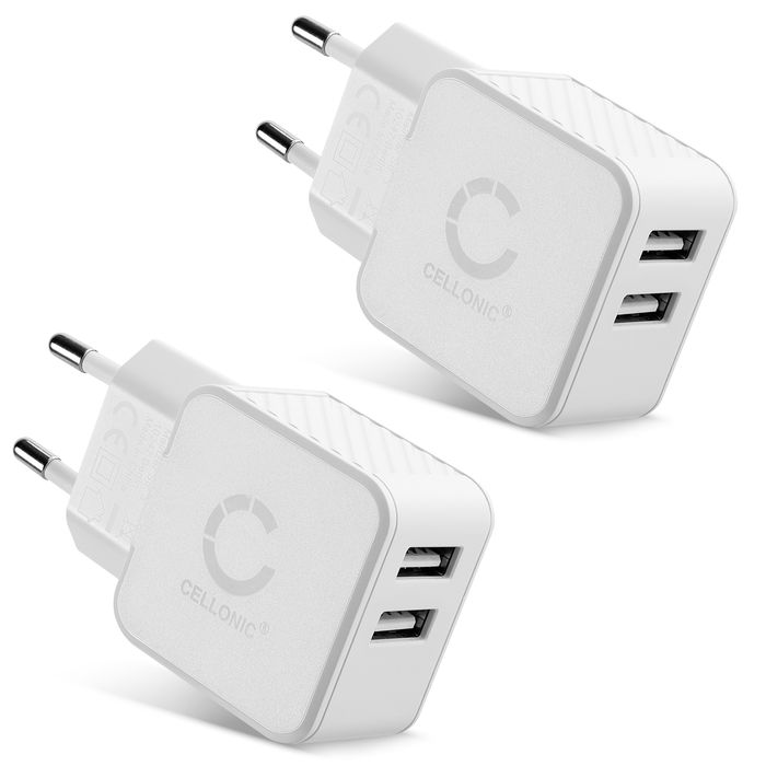2x Xiaomi 15T Pro 2 Fach USB Ladegerät Netzteil 3.4A Ladestecker Wandstecker