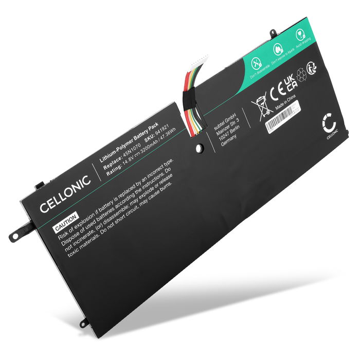 Akku für Lenovo ThinkPad X1 Carbon 3444, 3448, 3460 Laptop - 3200mAh 14.8V 
