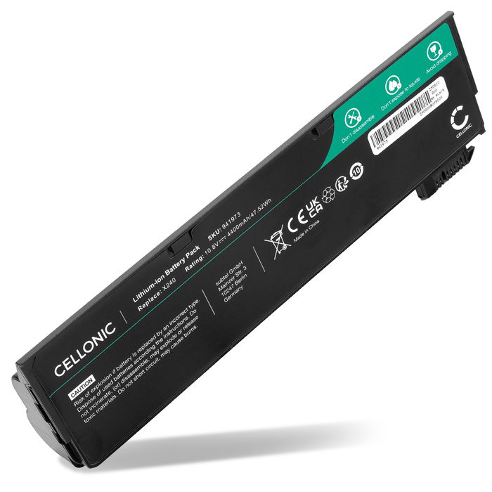Akku für Lenovo ThinkPad X240, X250, X260, X270, L450, L460, T440, T440s, T450, T450s, T460 Laptop - 4400mAh 10.8V 
