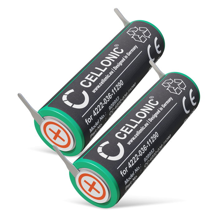 2x Philips 4235 010 13068 Akku 800mAh Ersatzakku Batterie von Cellonic