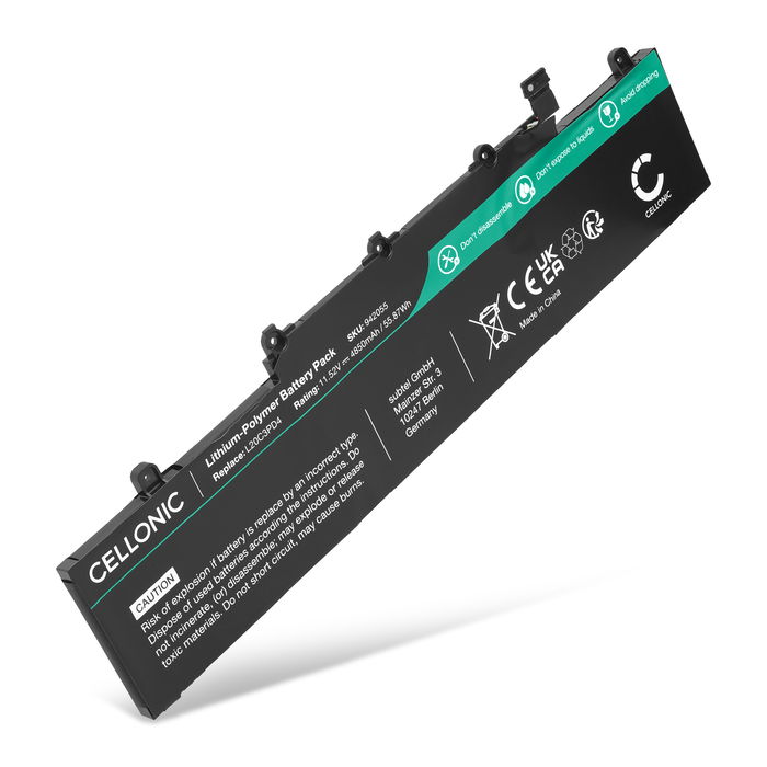 Akku für Lenovo ThinkPad E14 Gen 2, Gen 3, Gen 4 ThinkPad E15 Gen 2, Gen 3, Gen 4 Laptop - 4850mAh 11.52V 