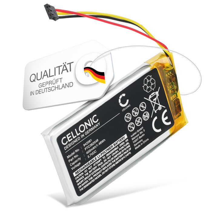 PTC362549 Ersatz Akku für Arlo Video Doorbell Wire-Free VMA2400-10000S Ersatzakku - Zusatzakku 400mAh, Batterie