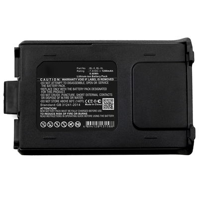 Akku für Baofeng BF-F8 Plus BF-F8HP BF-F9 BF-F9 V2 plus RD-5R TYT F8 TYT F9 UV-5A UV-5B UV-5C UV-5E UV-5R UV-5R Plus UV-5RA UV-5RE UV-5RHP UV-5RL UV-5RTP - BL-5, BL-5L (1200mAh) Ersatzakku