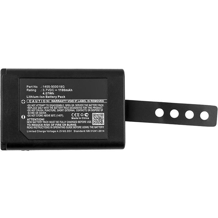3.7V 1400-900018G Ersatz Akku für Unitech RD650 SRD650 Ersatzakku 1100mAh, MDE Barcode Scanner Zusatzakku
