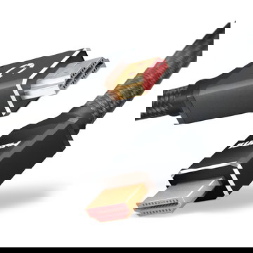 HDMI Kabel 2.1 Ultra High Speed 4K/8K @60hz, 4K @120hz, 48Gbps eARC QFT QMS DSC Stecker auf Stecker 24k vergoldet - 3 m langes HDMI 2.1 Kabel für Soundbar, HD TV, PS4, PS5, Xbox, Switch