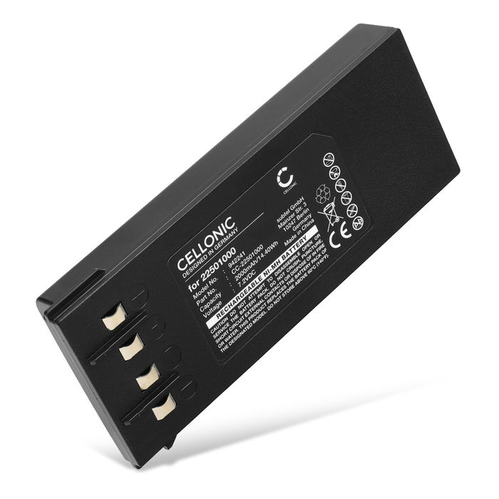 NBB 2.250.1000 Akku 2000mAh Ersatzakku Batterie von Cellonic
