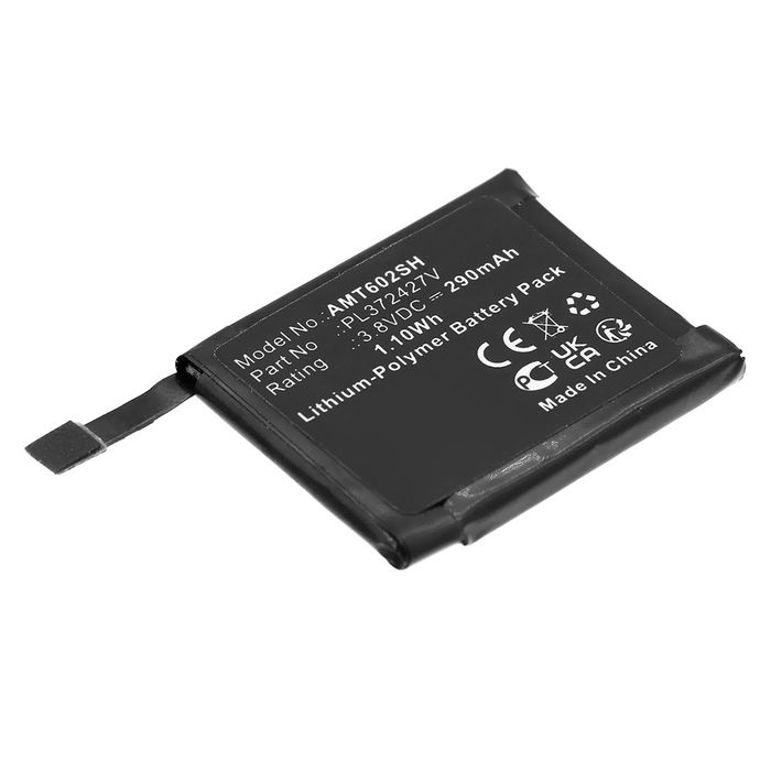 Battery for Amazfit Pace, A1612, A1602 - PL372427V (290mAh ) Replacement battery