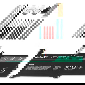 Akku für Lenovo V14, V15, IdeaPad 3, IdeaPad S145-14AST, 15IWL, IdeaPad 320-14IKB, 15IKB Laptop - 4100mAh 7.6V + Werkzeug-Set