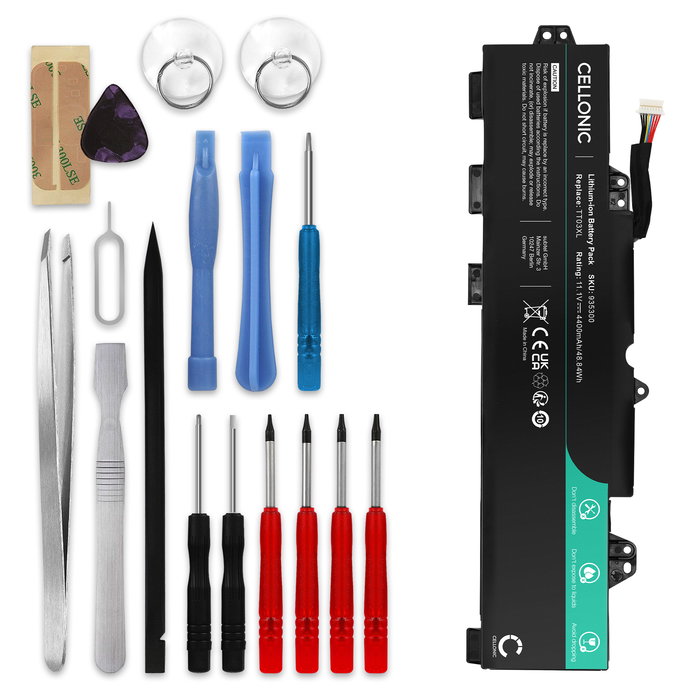 Akku für HP EliteBook 755 G5 / 850 G5 / ZBook 15U G5 Laptop - 4400mAh 11.55V + Werkzeug-Set