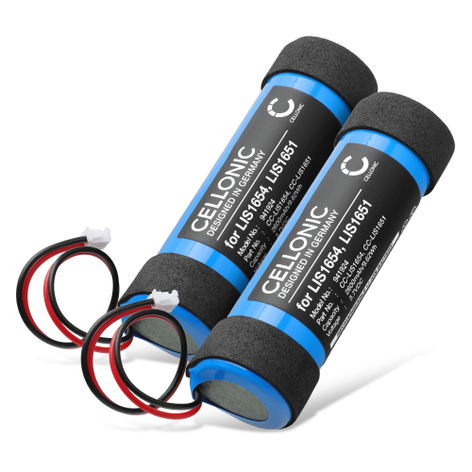 2x Battery for Sony CECH-ZCM2E; CECH-ZCM2U LIS1651, LIS1654 (2600mAh, 3.7V) from CELLONIC