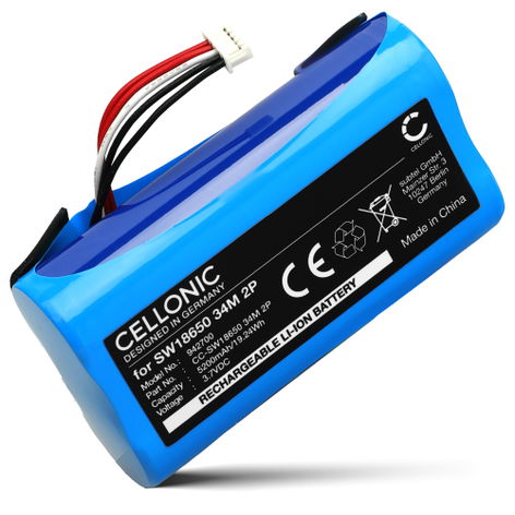 Battery for Eufy SoloCam C210 SW18650 34M 2P (5200mAh, 3.7V) from CELLONIC