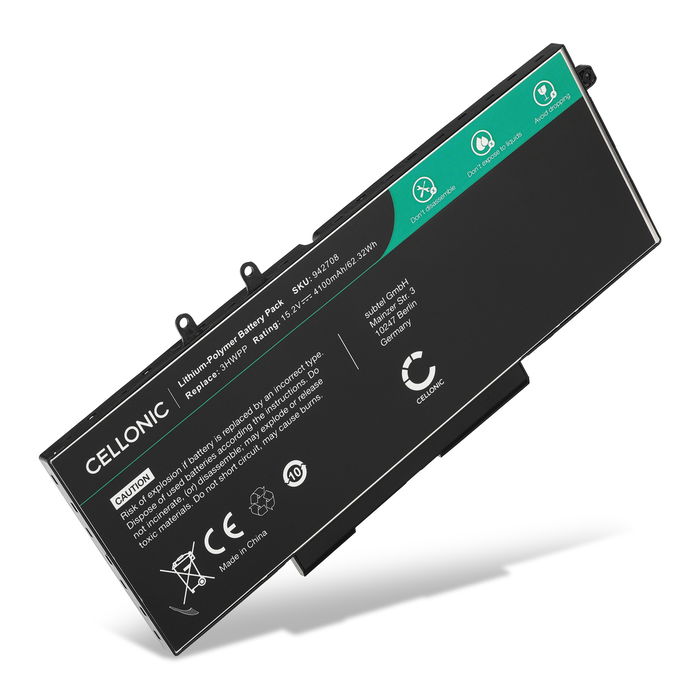 Akku für Dell Latitude 5410, 5510, 5401, Precision 3551, 3541, 3550, Vostro 5410, 3HWPP, 3PCVM, 401D9 Laptop - 4100mAh 15.2V 