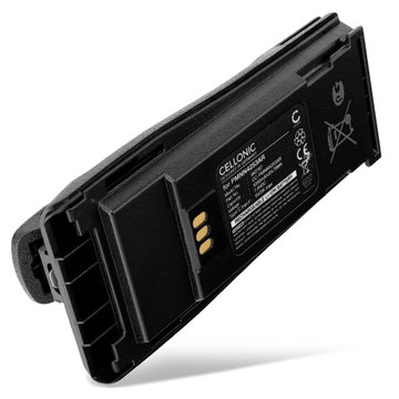 Akku für Motorola DP1400 CP040 CP200 CP200D CP140 CP200XLS EP450, PMNN4253AR NNTN4497 (Typ-C-Anschluss) 3350mAh Li Ion von CELLONIC