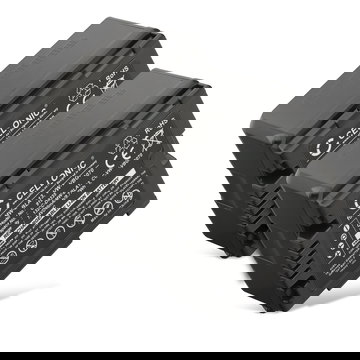 2x Battery for Panasonic HDC-SD100, HDC-SD10, -SD707, -SD600, HDC-TM700, Lumix DMC-L10 1320mAh from CELLONIC