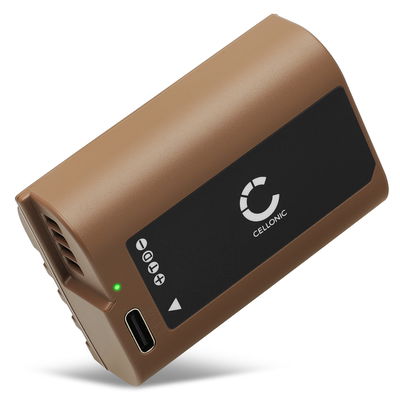 Akku mit Type-C input für Panasonic Lumix G9, GH5, GH5S, GH5 II, GH6, DC S5, S5K, DMW BLK22 2400mAh von CELLONIC